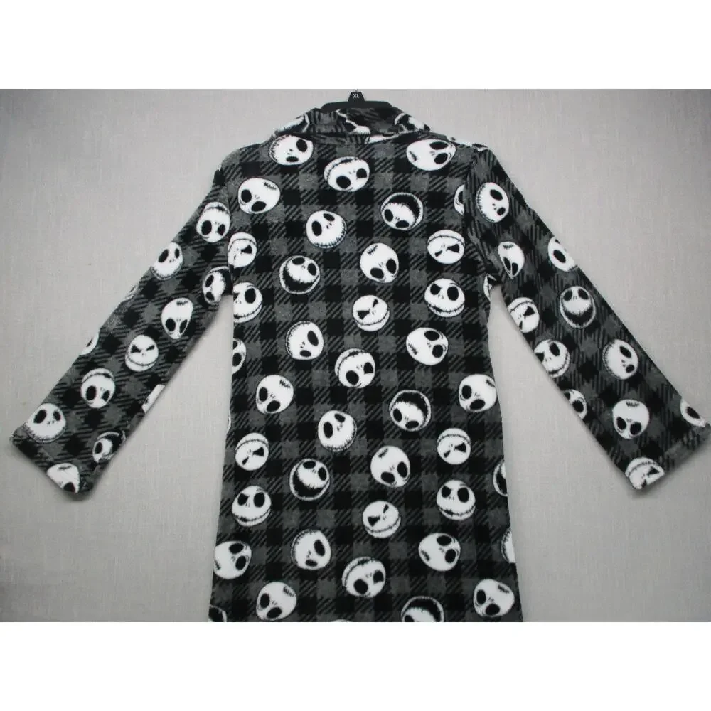 Disney Black Patterned Trendy Cozy Patterned Robe Size‎ Large 12/14